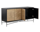 Sunpan Algarve Sideboard Black - Champagne Gold