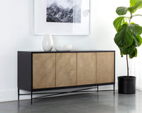 Sunpan Algarve Sideboard Black - Champagne Gold