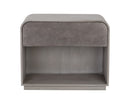 Sunpan Aalgarve Nightstand - Black - Champagne Gold / Grey
