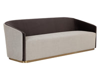 Sunpan Sheva Sofa - Ernst Sandstone / Meg Ash