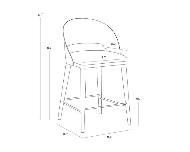 Sunpan Dezirae Counter stool