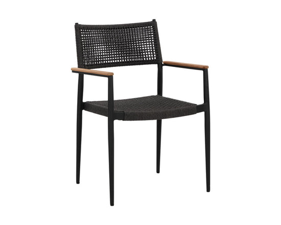 Sunpan Nava Stackable Dining Armchair - Set of Two