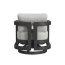Sunset West Malibu Swivel Chair in Cast Silver - No Welt