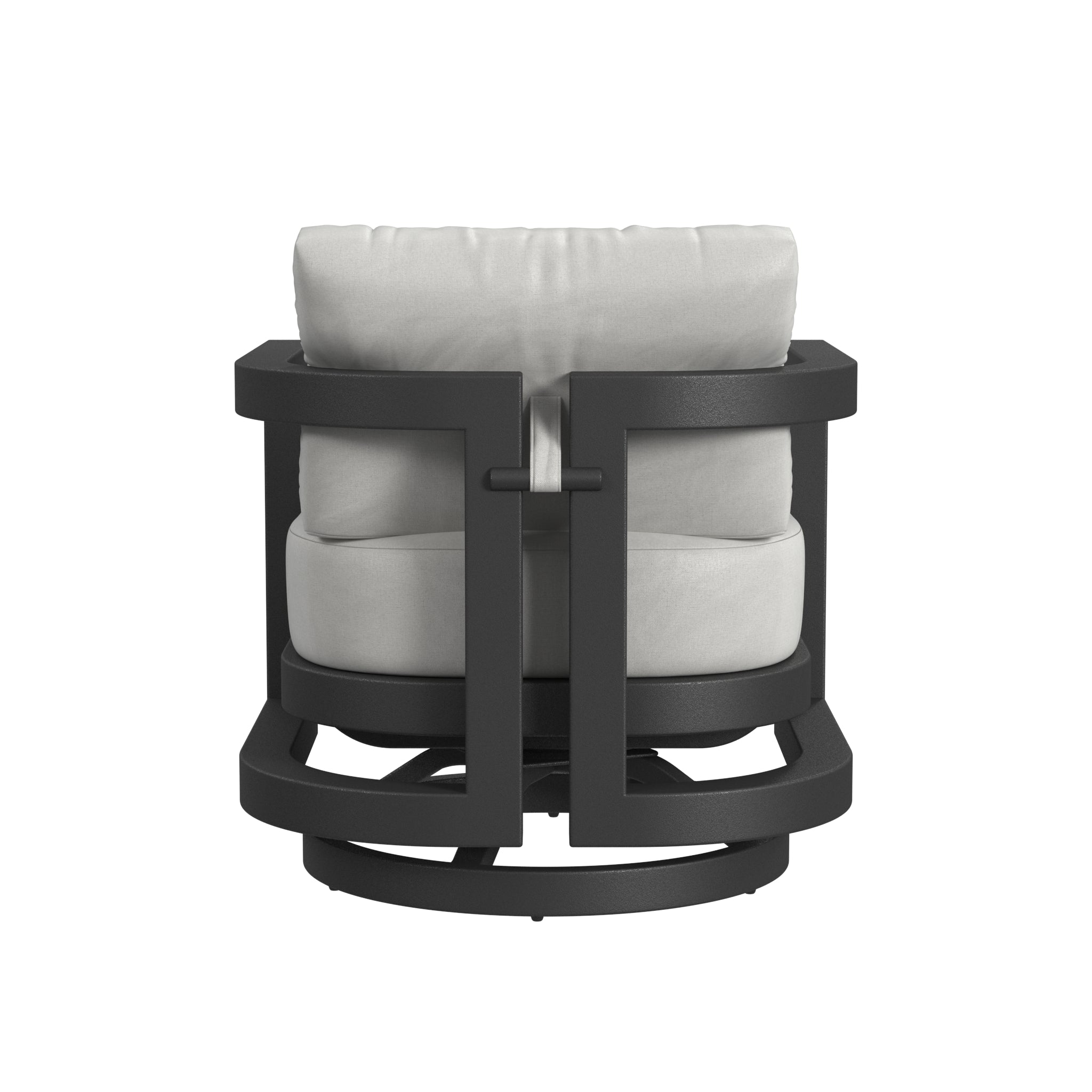 Sunset West Malibu Swivel Chair in Cast Silver - No Welt