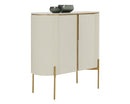 Sunpan Paloma Bar Cabinet - High Gloss Cream