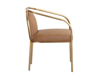 Sunpan Cicero Dining Armchair - Milliken Cognac