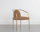 Sunpan Cicero Dining Armchair - Milliken Cognac