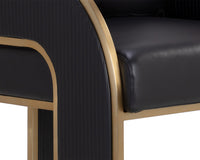 Sunpan Baz Bar Stool - Napa Black / Beige