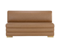 Sunpan Radcliff Banquette - Milliken Cognac / Bravo Black
