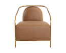 Sunpan Cicero Lounge Armchair - Milliken Cognac