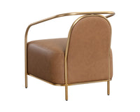 Sunpan Cicero Lounge Armchair - Milliken Cognac