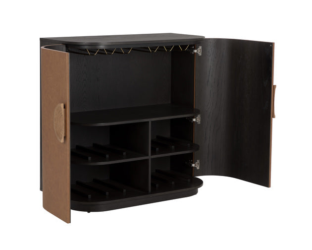 Sunpan Dresden Bar Cabinet - Milliken Cognac