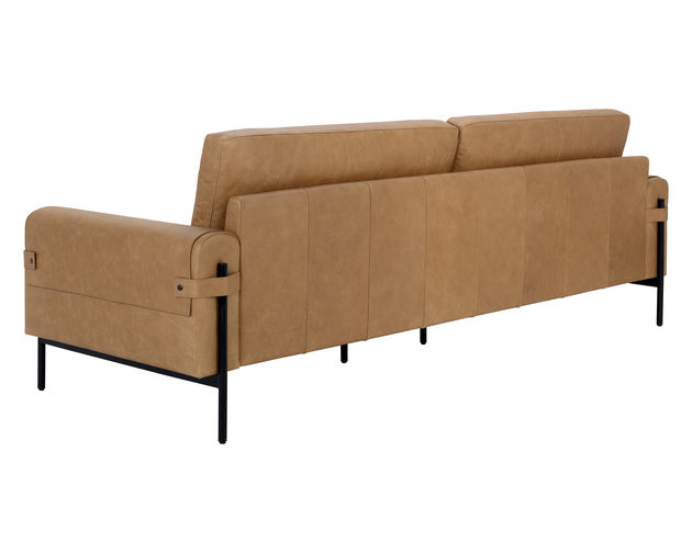 Sunpan Camus Sofa - Ludlow Sesame Leather