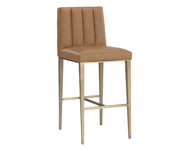 Sunpan Wilbur Barstool in Milliken Cognac