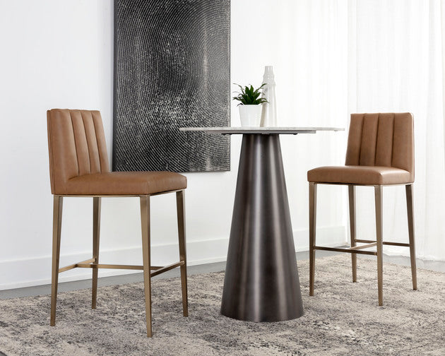 Sunpan Wilbur Barstool in Milliken Cognac