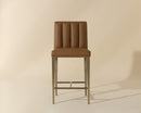 Sunpan Wilbur Counter Stool in Milliken Cognac