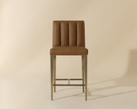 Sunpan Wilbur Counter Stool in Milliken Cognac