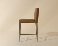 Sunpan Wilbur Counter Stool in Milliken Cognac