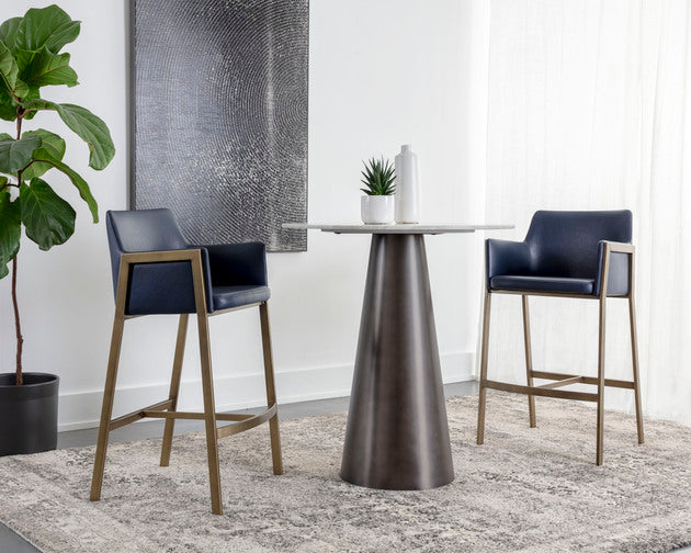 Sunpan Bernadette Barstool - Bravo Admiral / Kendall Grey