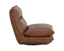 Sunpan Colson Swivel Armless Chair - Cognac Leather