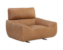 Sunpan Paget Glider Lounge Chair - Camel Leather