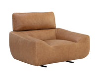 Sunpan Paget Glider Lounge Chair - Camel Leather
