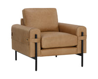 Sunpan Camus Armchair - Ludlow Sesame Leather