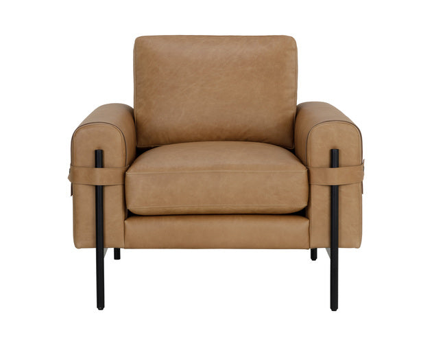 Sunpan Camus Armchair - Ludlow Sesame Leather