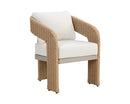 Sunpan Pylos Dining Armchair - louis cream