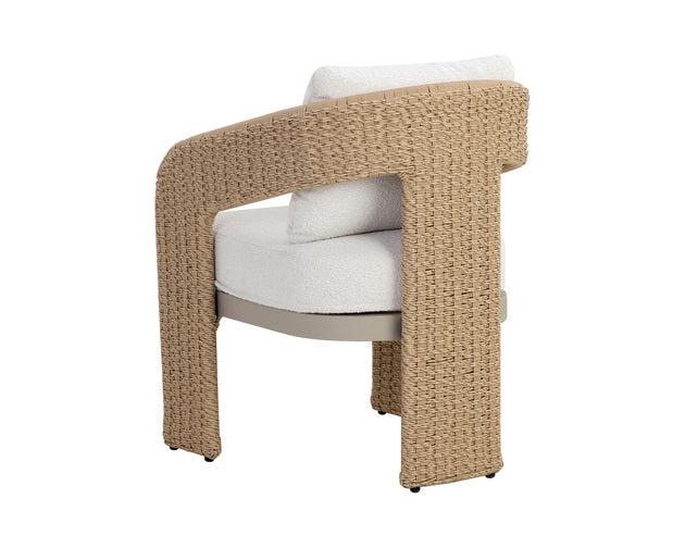 Sunpan Pylos Dining Armchair - louis cream