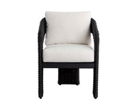 Sunpan Pylos Dining Armchair - louis cream
