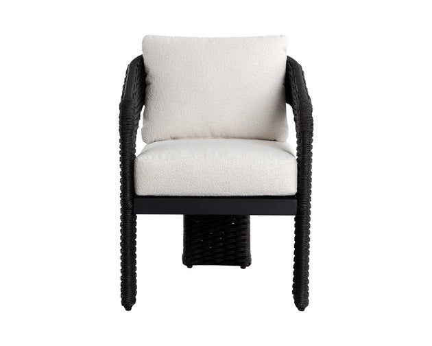 Sunpan Pylos Dining Armchair - louis cream