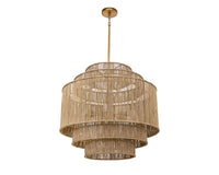 Sunpan Aalyssa Chandelier - Natural Jute and Black Jute