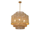 Sunpan Aalyssa Chandelier - Natural Jute and Black Jute