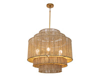 Sunpan Aalyssa Chandelier - Natural Jute and Black Jute