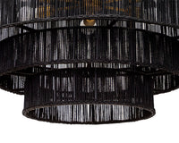 Sunpan Aalyssa Chandelier - Natural Jute and Black Jute