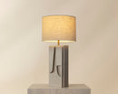 Sunpan Dirsan Table Lamp in Black / Taupe