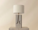 Sunpan Dirsan Table Lamp in Black / Taupe
