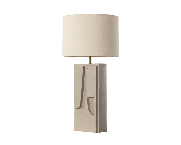 Sunpan Dirsan Table Lamp in Black / Taupe