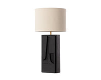 Sunpan Dirsan Table Lamp in Black / Taupe
