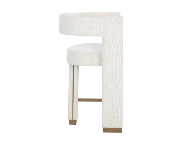 Sunpan Adamina Counter Stool Rhea in Light Barley