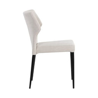 Sunpan James Stackable Dining Chair in City Beige / City Grey - Set of Two