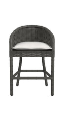Sunset West Cabo Counter Stool in Soothe Pearl with Flange Welt