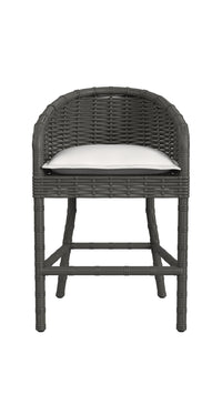 Sunset West Cabo Counter Stool in Soothe Pearl with Flange Welt