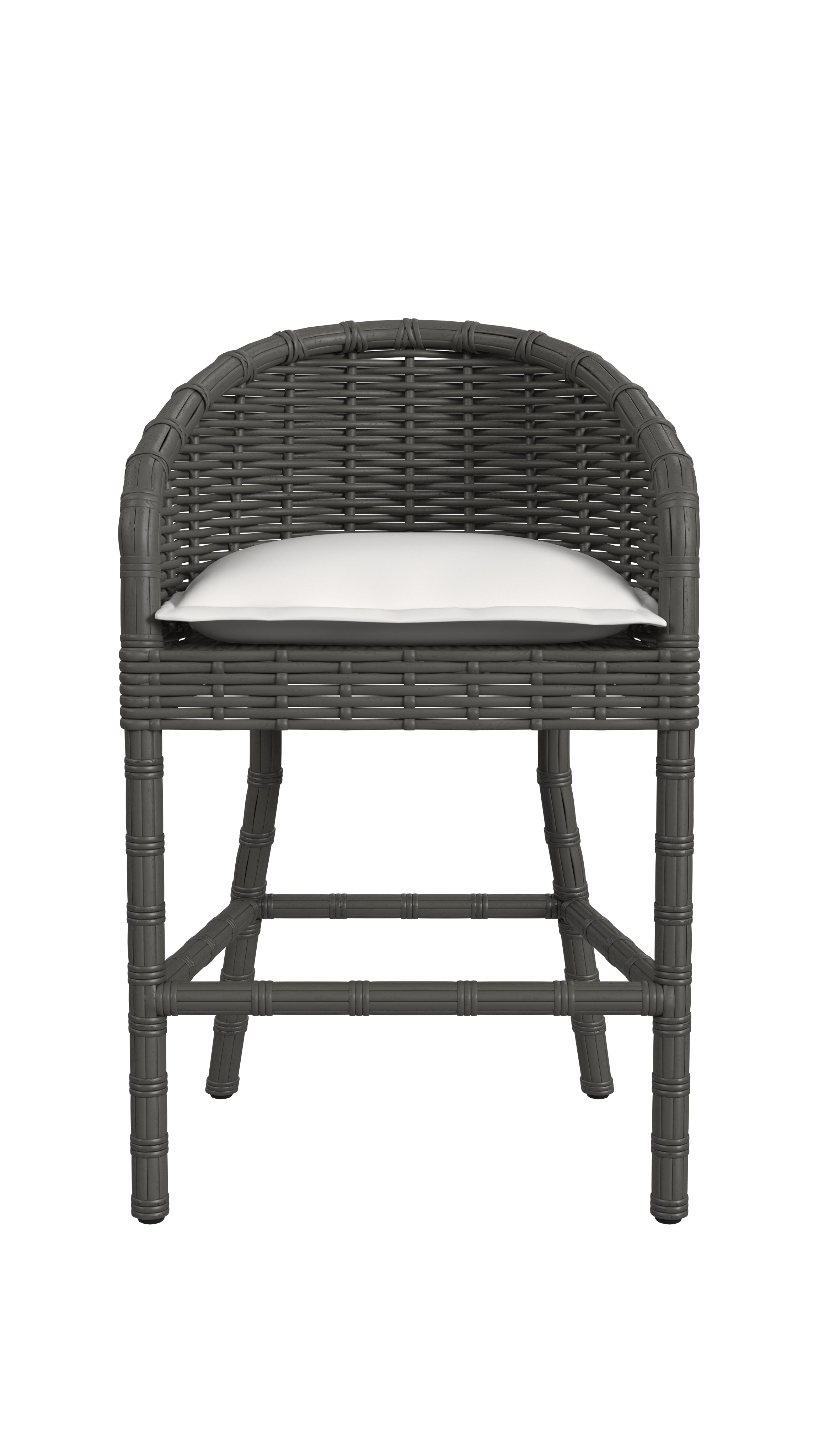 Sunset West Cabo Barstool in Soothe Pearl with Flange Welt