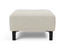 Innovation Living Grand D.E.L. Ottoman in Black Wood Legs