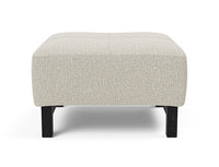 Innovation Living Grand D.E.L. Ottoman in Black Wood Legs