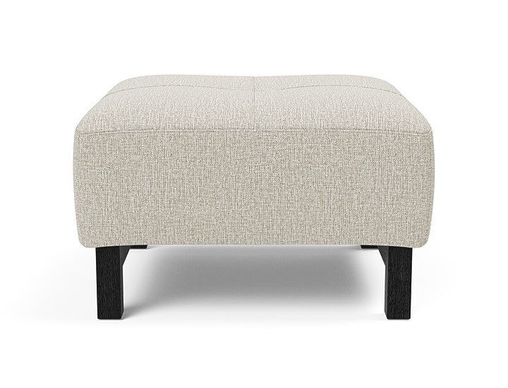 Innovation Living Grand D.E.L. Ottoman in Black Wood Legs