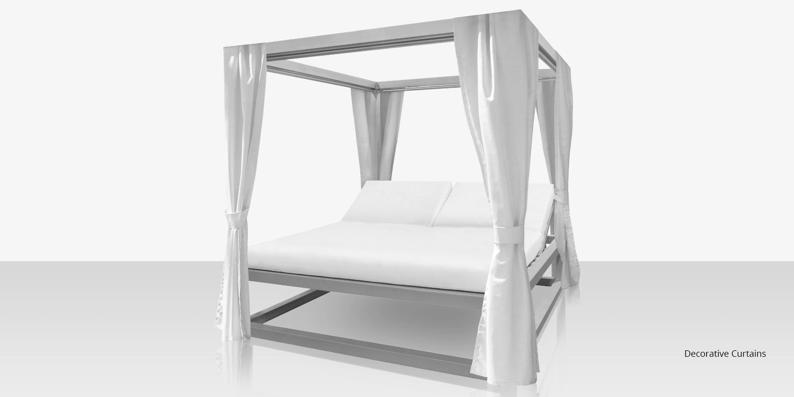 DecoScapes Furniture Breeze Aluminum Daybed Square