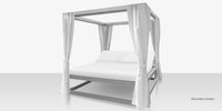DecoScapes Furniture Breeze Aluminum Daybed Square
